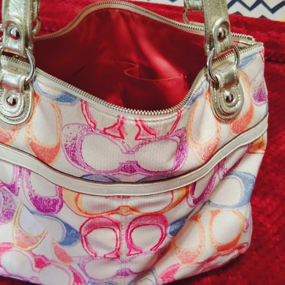 Coach Multicolor Signature Tote Bag - Picture 11 of 11